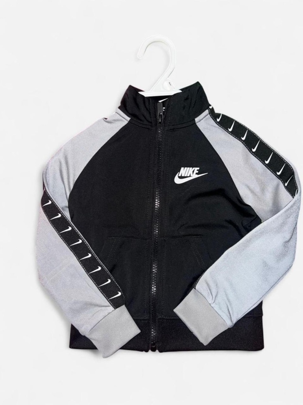 Nike Black and White Swoosh Jacket